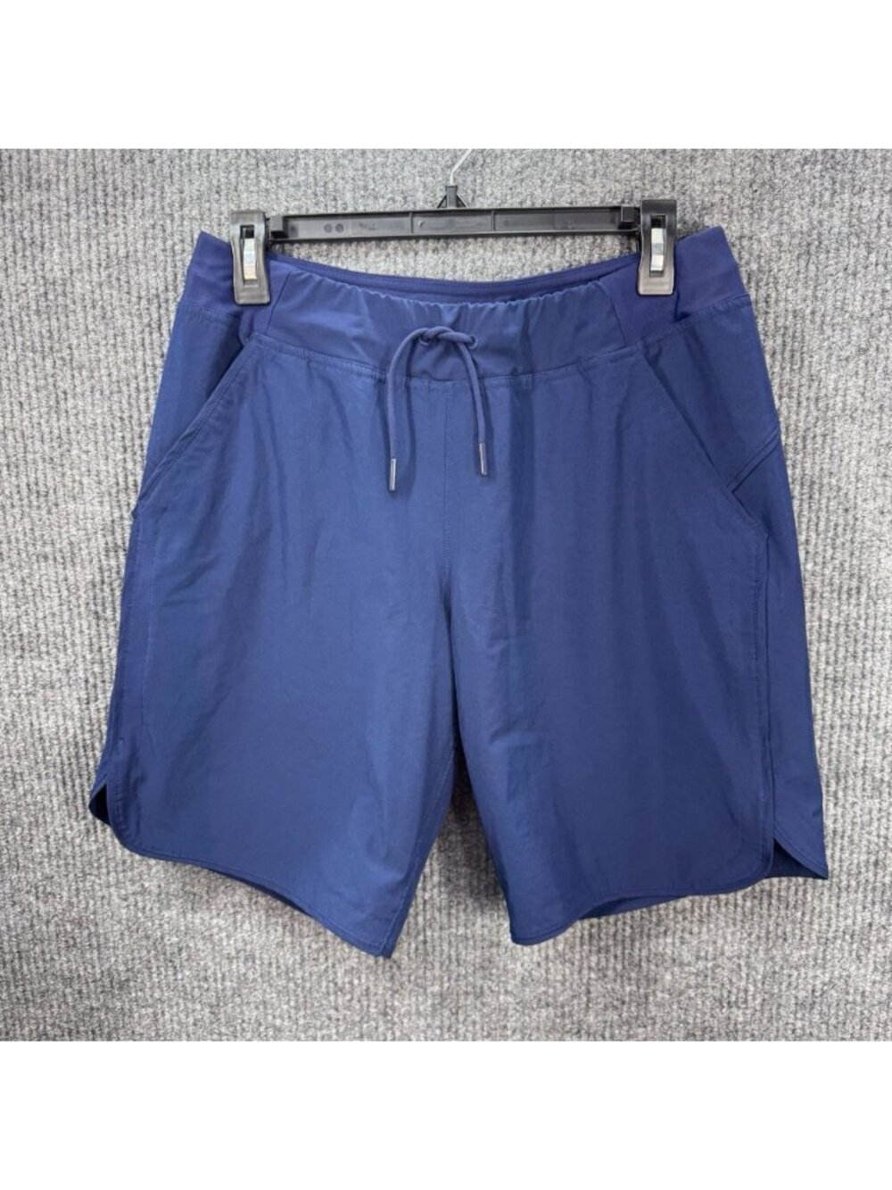 Lands’ End 9” Board Shorts Womens 6 Navy Blue Quick Dry Swim Bottoms Drawstring